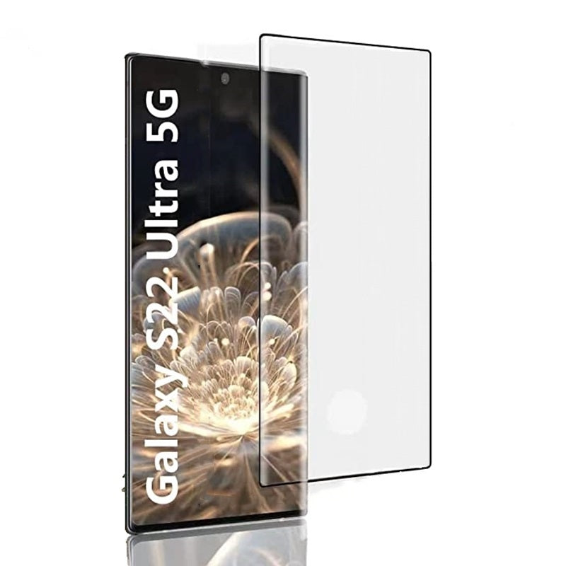 Protecteur d'écran en verre trempé incurvé à couverture complète pour Samsung Galaxy S22 Ultra / S23 Ultra Protecteur d'écran en verre trempé incurvé à couverture complète pour Samsung Galaxy S22 Ultra / S23 Ultra